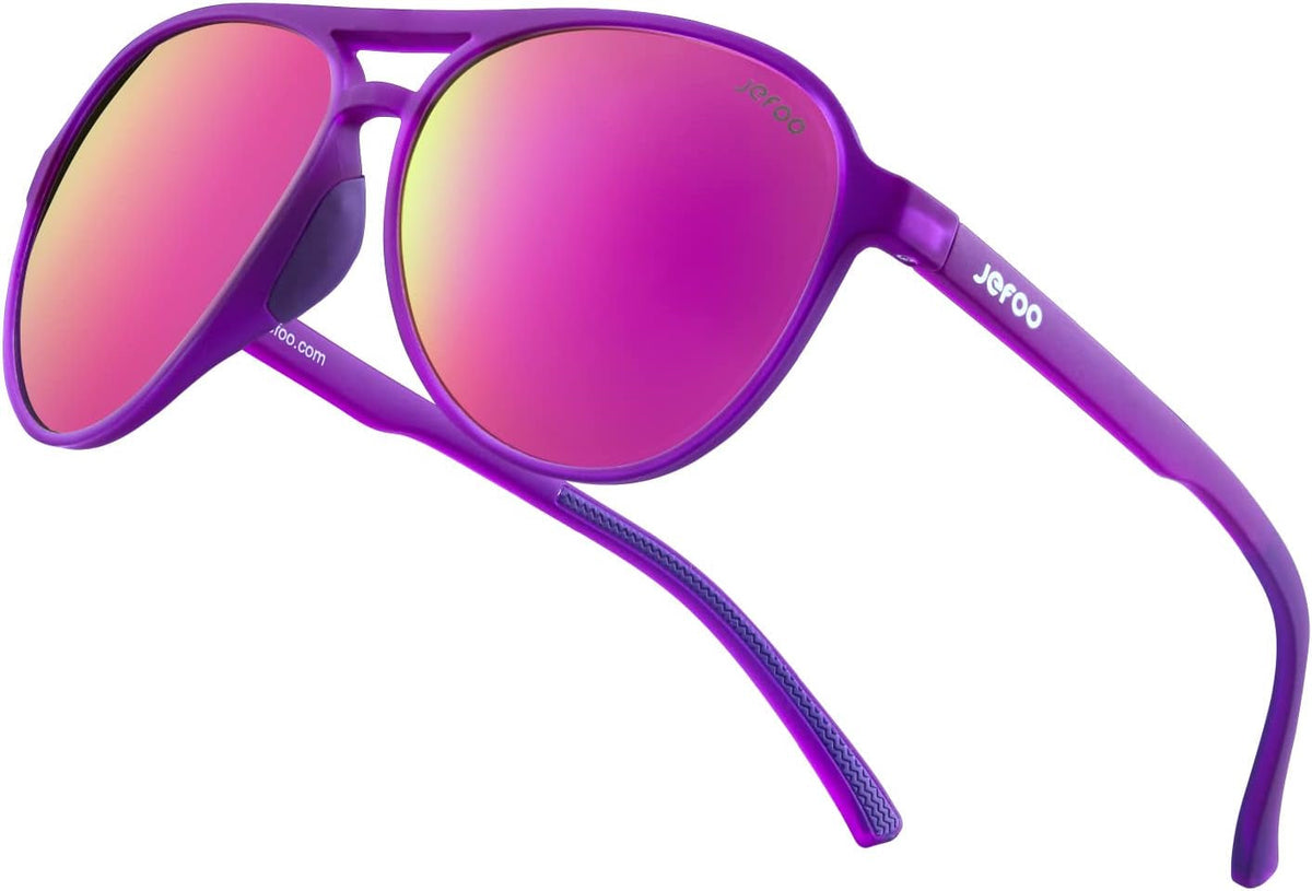 Polarized Aviator Sunglasses for Women Men Retro Trendy Sports Sunglasses for Outdoor UV400 Protection