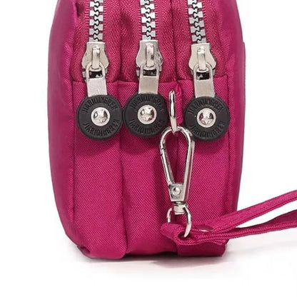 Fashion Women Wallet Credit Card Key Phone Holder Zipper Purses and Handbags Designer Wristlet Waterproof Nylon Clutch Bag Coin Purse