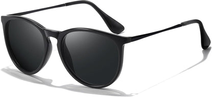 Polarized Sunglasses for Women Men - Trendy 2024 Vintage Classic Retro Round Mirrored Lens Designer Style