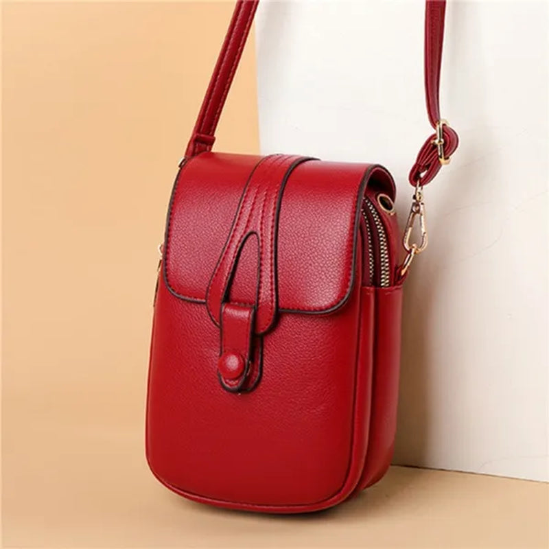 2023 New High Quality High-capacity Women's Fashion Shoulder Bag Genuine Leather Cross Body Shoulder Bags Retro Style Handbags Purses Mobile Phone Bag