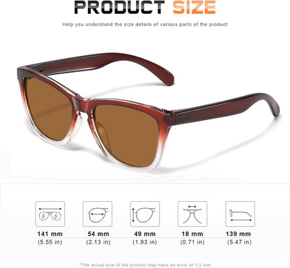 Sunglasses Womens Polarized Sunglasses for Women Trendy Designer Mirrored Sunglasses UV400 Protection Sun Glasses