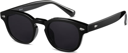Unisex Vintage Retro round Style Tinted Sunglasses for Men Women Fashion Circle Sun Glasses 46Mm