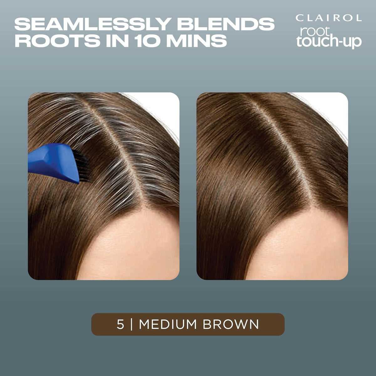 Root Touch-Up by Nice'N Easy Permanent Hair Dye, 5 Medium Brown Hair Color, Pack of 2