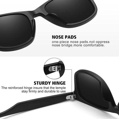 Polarized Sunglasses for Men Women Classic Retro Sun Glasses for Driving Fishing UV Protection