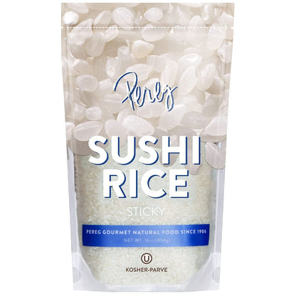 Natural Foods Sushi Rice (16 Oz/Bag X 6 Pack) - White Sticky Short Grain - Vegan, Non-Gmo, Made in USA, - Sushi, Rice Ball, and Everyday Japanese Dishes - Resealable Packaging