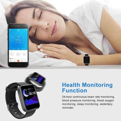 2021 NEW Smart Watch Bluetooth Watch Body Temperature Blood Pressure Blood Oxygen Monitor Wristband Fitness Tracker Bracelet Heart Rate Monitor Smartwatch 1.54" Large Screen with Flashlight PK DZ09 Apple Watch Series 6 5 4 Galaxy Watch Active