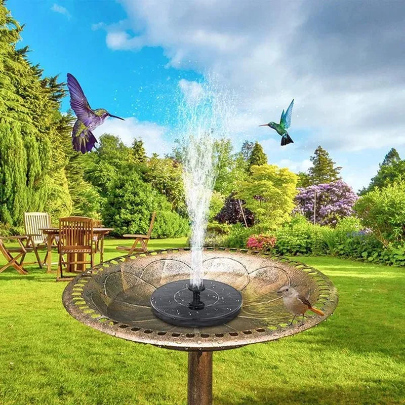 2023 Upgrade Solar Bird Bath Fountain Pump,Solar Fountain with 6 Nozzle, Free Standing Floating Solar Powered Water Fountain Pump for Bird Bath, Garden, Pond, Pool, Outdoor