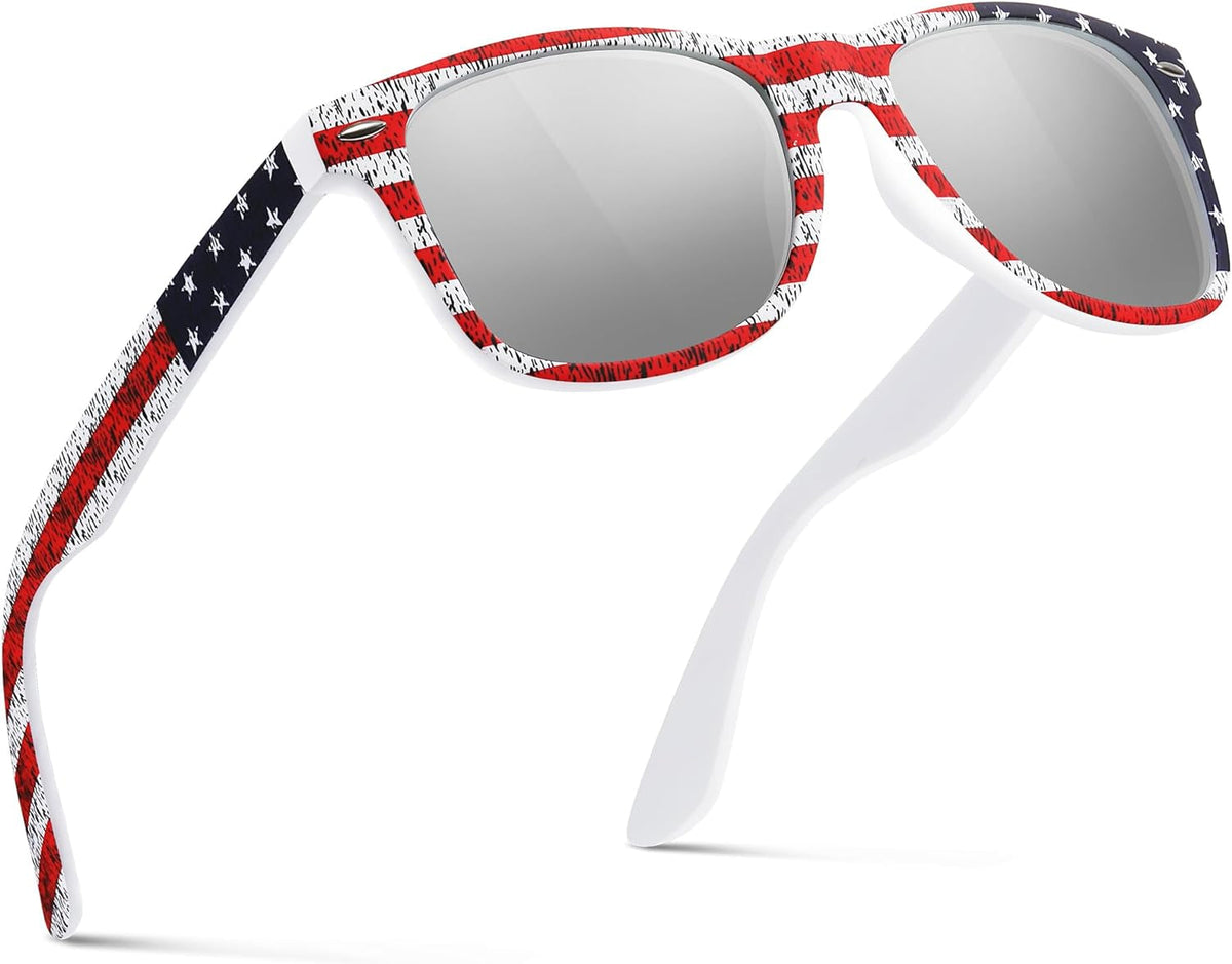Sunglasses Men Polarized Sunglasses for Mens and Womens,Black Retro Sun Glasses Driving Fishing UV Protection