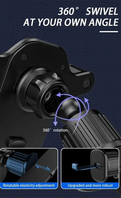 SEAMETAL 1Pc Air Vent Car Phone Holder 360 Rotation Navigation GPS Holder Car Air Outlet Clip Phone Support Bracket