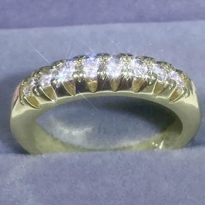 Luxury Womens Ring White Sapphire Wedding Band Engagement Diamond Ring Fine Jewelry Christmas Gift Size:6 7 8 9 10 ( 11 Colors ）