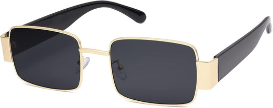 Retro Fashion Rectangle Sunglasses Womens Mens Vintage Trendy Square Shades SJ1162