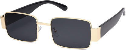 Fashion Rectangle Sunglasses for Women Men Retro Vintage Narrow Sun Glasses SJ1162
