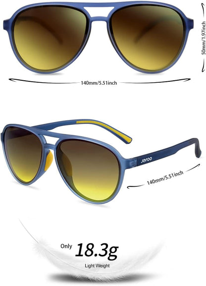Polarized Aviator Sunglasses for Women Men Retro Trendy Sports Sunglasses for Outdoor UV400 Protection