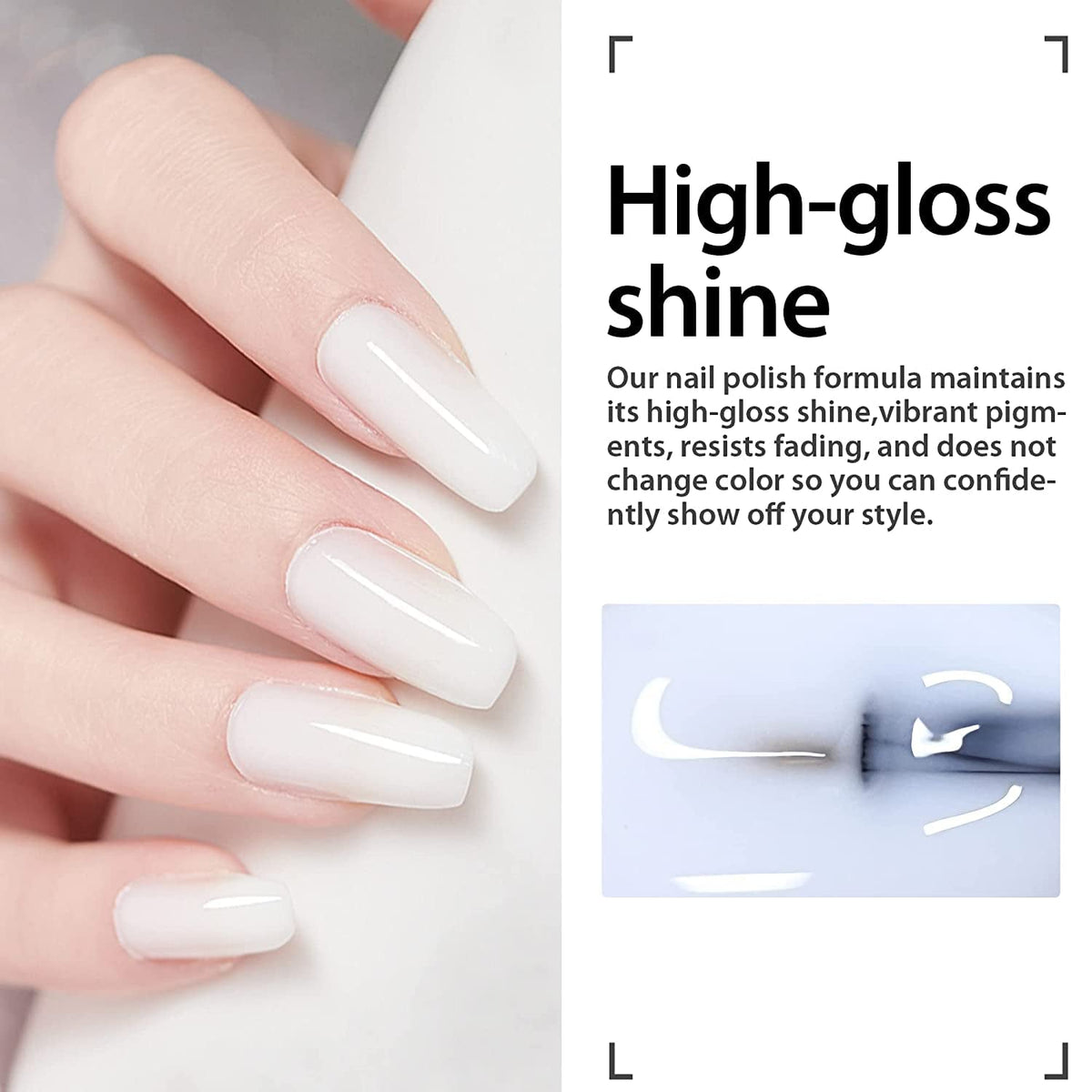 Gel Polish Set 4PCS Jelly Milky White Gel 0.5Oz Translucent Sheer Pink Nude Gel Ultimate Monochrome Collection Soak off U V Gel Nail Polish Salon DIY Gel Nail Kit High Capacity Gift