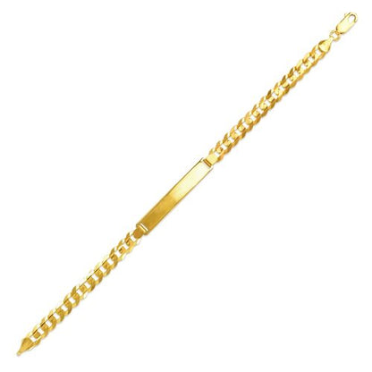 14k Yellow Gold ID Link Bracelet
