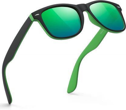 Sunglasses Men Polarized Sunglasses for Mens and Womens,Black Retro Sun Glasses Driving Fishing UV Protection