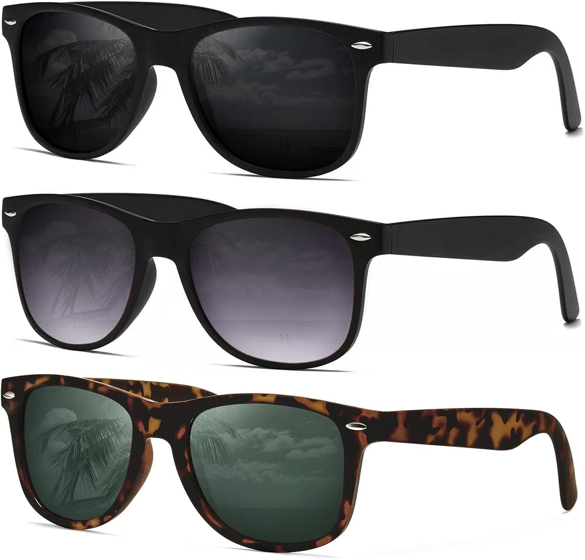 Sunglasses Men Polarized Sunglasses for Womens Trendy Retro Mirror Lens for Driving Fishing UV400 Protection