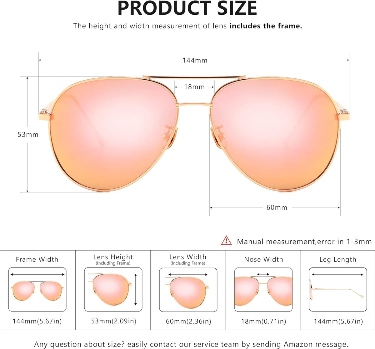 Women's Lightweight Oversized Aviator Sunglasses - Mirrored Polarized Lens