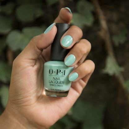 OPI Nail Lacquer, Verde Nice to Meet You, Green Nail Polish, Mexico City Collection, 0.5 fl oz