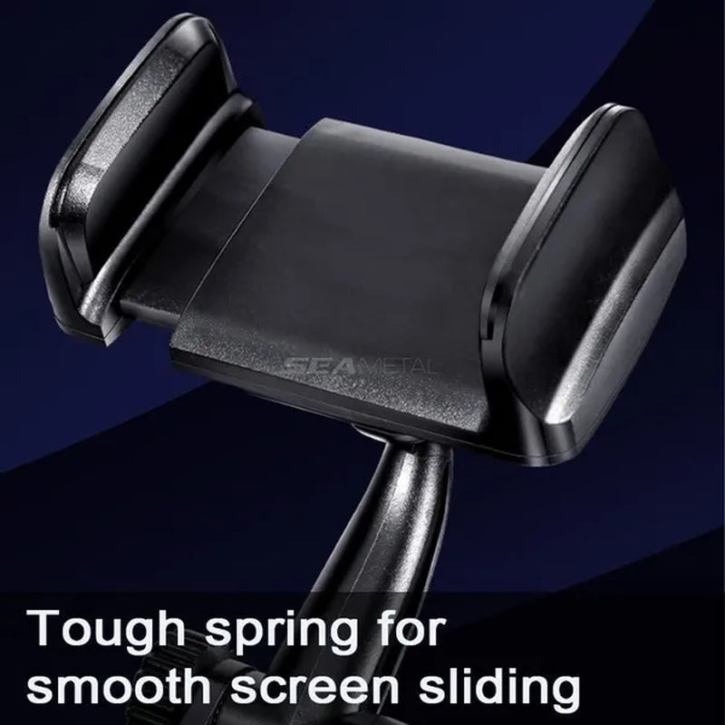 SEAMETAL Car Phone Holder 360° Rotatable Car Rearview Mirror Clip GPS Mobile Phone Holder For iPhone Samsung Smartphone Stand