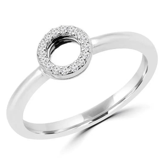 Majesty Diamonds MDR170066 0.1 CTW Round Diamond Cocktail Ring in 14K