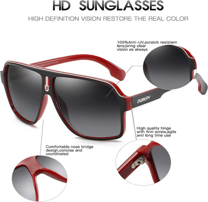Mens Oversized Aviator Sunglasses Classic Large Polarized Lens Shades D103