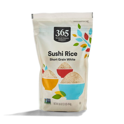 Short White Grain Sushi Rice, 16 Oz