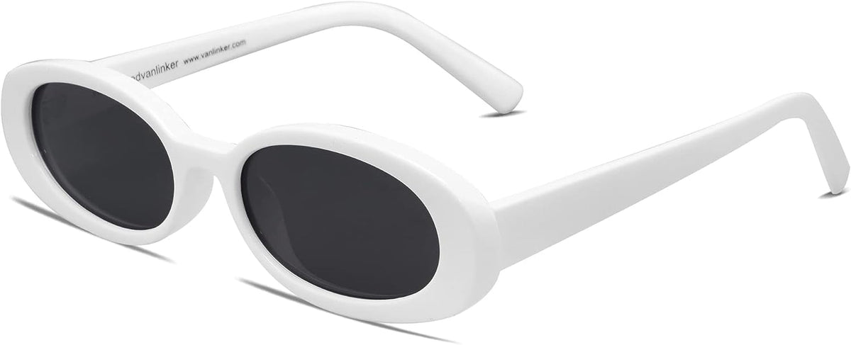 Polarized Retro Oval Sunglasses for Women and Men Small 90s Style VL9580