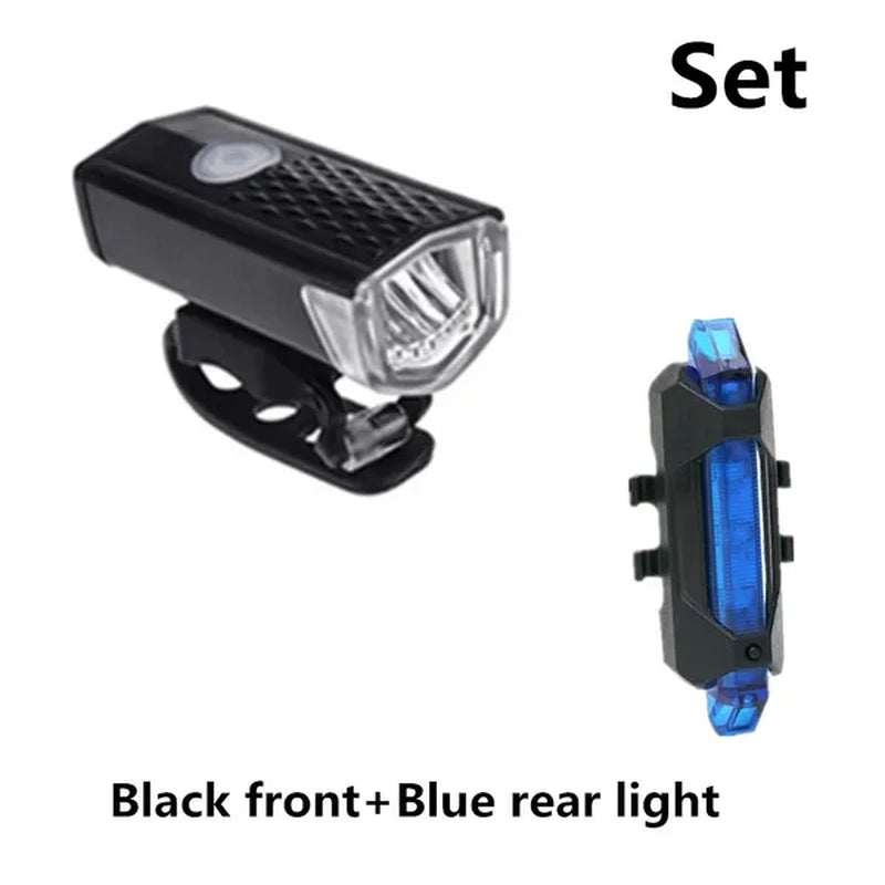 Newest Bike Light USB Rechargeable 300 Lumens Bicycle Lamp Front Headlight Flashlight Bicycle Light Bicycle Accessories