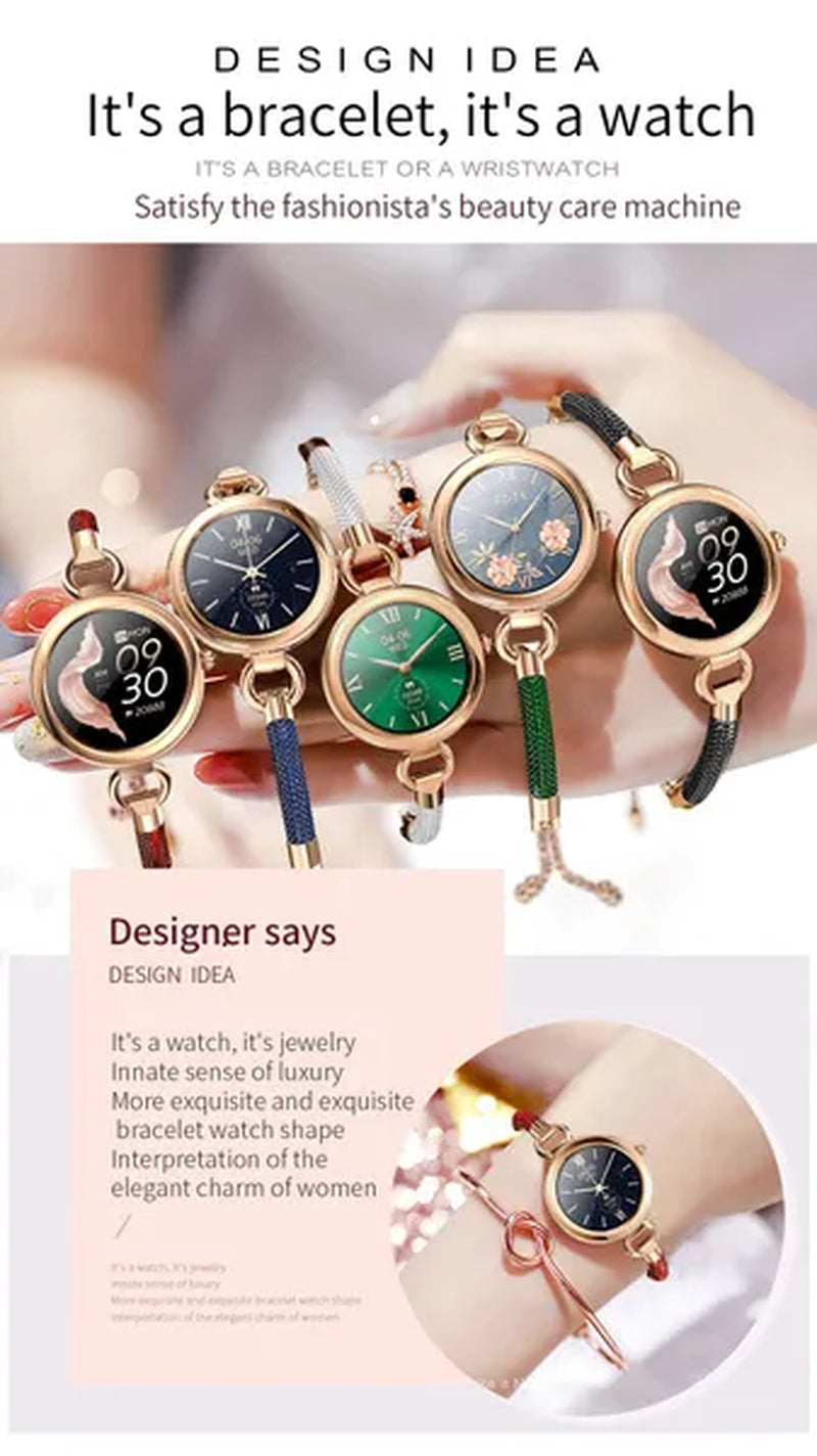 2022 EIGIIS Fashion Smart Watch Full Touch Luxury Smartwatch Women Health Monitor Multi-sports Modes Fitness Bracelet For Ladies