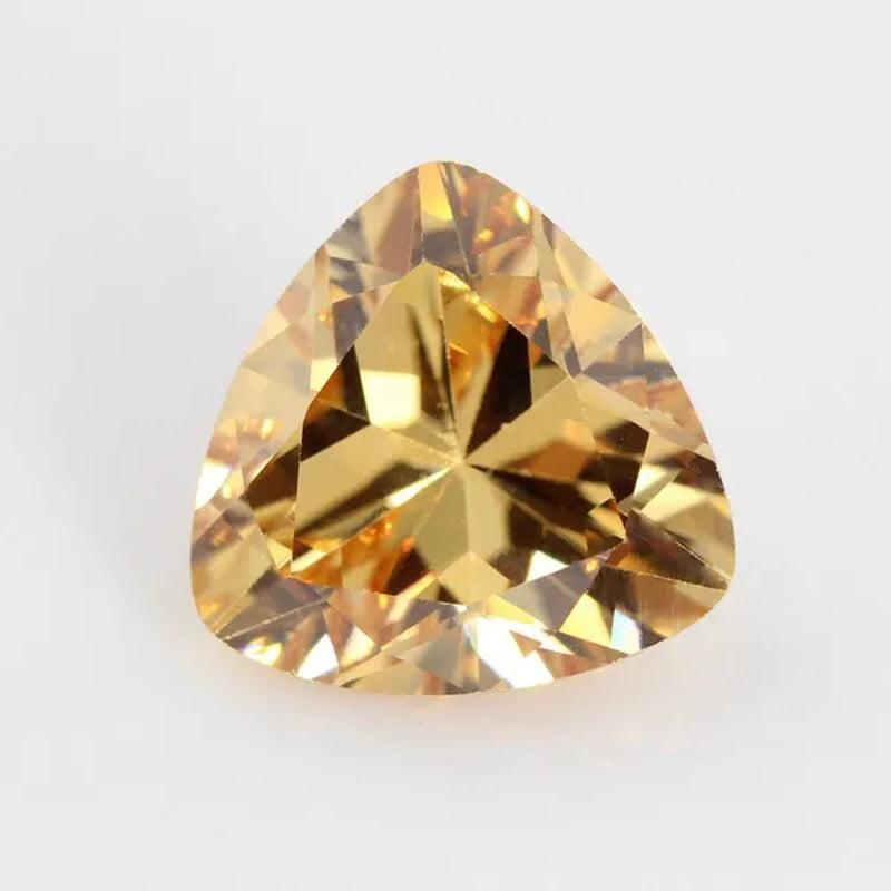 Trilion Triangle Shape Cubic Zirconia Stone Multicolor Brilliant Cut Loose CZ Synthetic Gems Beads for Jewelry AAAAA
