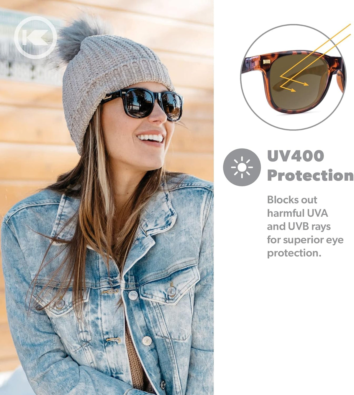 Fort Knocks Polarized Sunglasses for Men & Women - Impact Resistant Lenses & Full UV400 Protection
