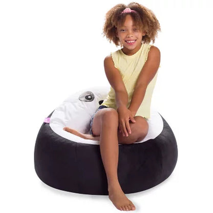 Posh Creations Panda Bean Bag Chair for Kids