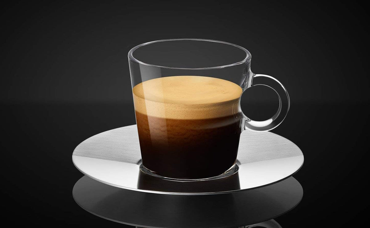 Set Glass Collection Espresso Cups & Saucers,A & P Cahen Design,New
