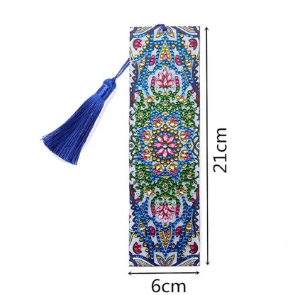 20 Types New Diy Leather Book Marks Special Shaped Diamond Painting Tassel Bookmarks Crafts Gifts For Christmas