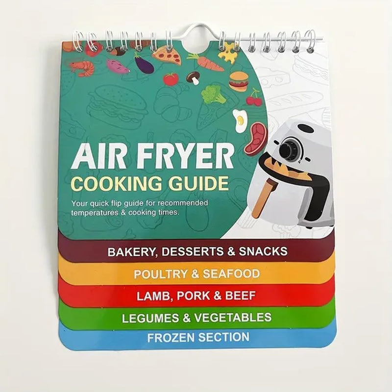 Air Fryer Cheat Sheet Magnets - Ultimate Accessories for Cooking Enthusiasts - Easy-to-Use Cooking Times Chart, Conversion Guide, Measurement Conversions, and More!