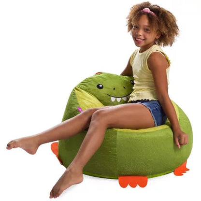 Posh Creations Dinosaur Bean Bag Chair for Kids