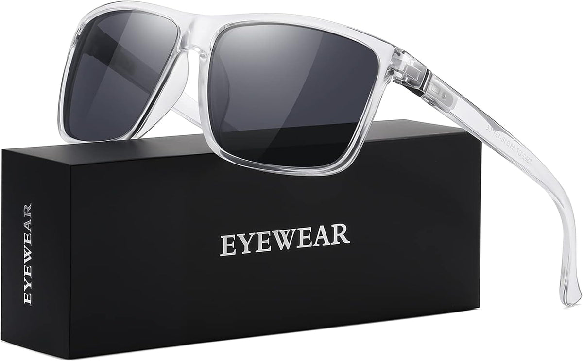 Sunglasses Men Polarized Sunglasses for Mens and Womens,Black Retro Sun Glasses Driving Fishing UV400 Protection