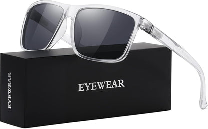 Sunglasses Men Polarized Sunglasses for Mens and Womens,Black Retro Sun Glasses Driving Fishing UV400 Protection