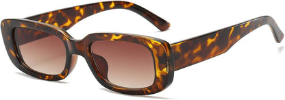 Rectangle Sunglasses for Women Men Trendy Retro Fashion Sunglasses UV 400 Protection Square Fram