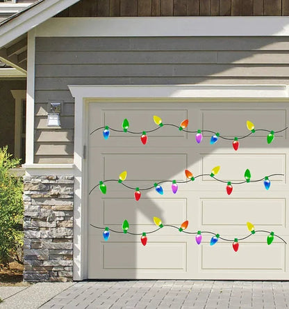 20 Pieces Reflective Car Magnets Set, 12 Pieces Xmas Holiday Christmas Lights Bulb Magnet Set for Xmas Holiday Winter Party Car, Garage, Mailbox, Refrigerator Decal with 8 Magnet Wire