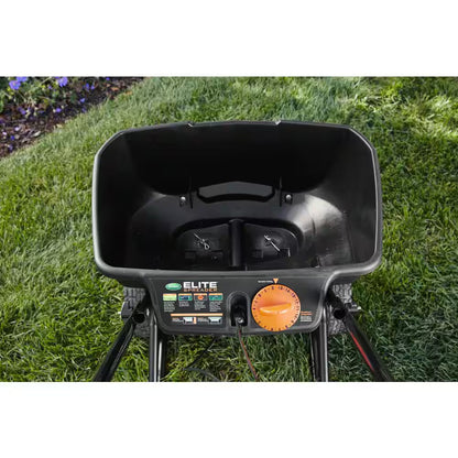 Elite Spreader Holds up to 20,000 Sq. Ft. of Product, Push Spreader for Grass Seed, Fertilizer, Salt and Ice Melt