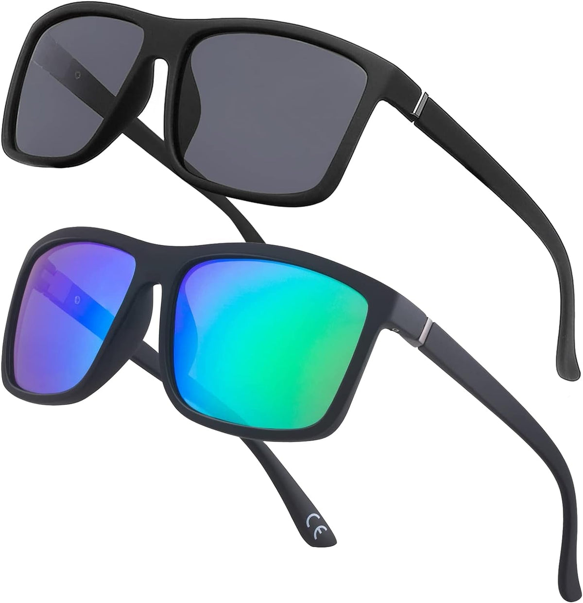 Men's Sports Polarized Sunglasses Square Frame Glasses NP1007