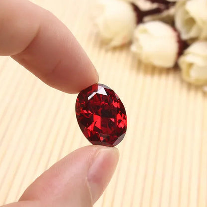 10 CT PIGEON BLOOD RED RUBY UNHEATED 12 * 16 MM DIAMOND OVAL LOOSE GEMS