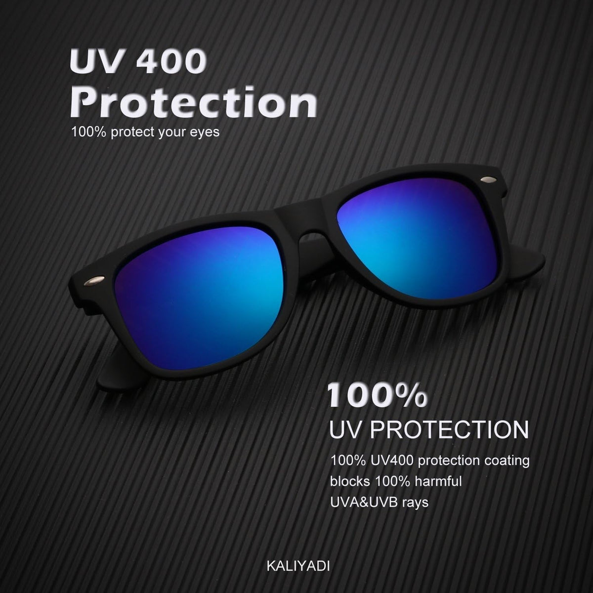 Polarized Sunglasses for Men and Women Matte Finish Sun Glasses Color Mirror Lens UV Blocking (3 Pack)