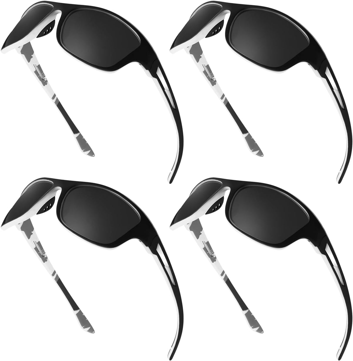 4 Pairs Men Polarized Sunglasses with UV Protection Driving Glasses Sports for Sport Outdoor Activities