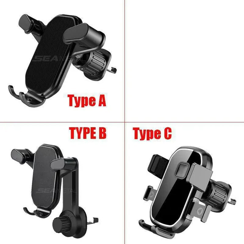 SEAMETAL 1Pc Air Vent Car Phone Holder 360 Rotation Navigation GPS Holder Car Air Outlet Clip Phone Support Bracket