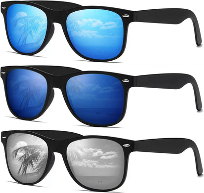 Sunglasses Men Polarized Sunglasses for Womens Trendy Retro Mirror Lens for Driving Fishing UV400 Protection