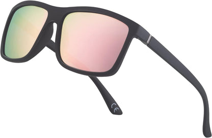 Men's Sports Polarized Sunglasses Square Frame Glasses NP1007