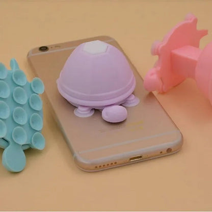 Cute Mobile Phone Accessories Turtle Phone Stand Holder Earphone USB Cable Winder Line Fixer Cable Holder Wire Clip